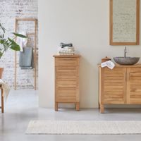 mueble de almacenaje de teca maciza