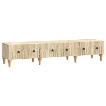 Mueble De Tv Con Cajón Roble Sonoma 147 X 34,5 X 30 Cm Vidaxl