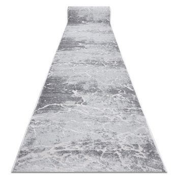 Alfombra De Pasillo Structural Mefe 6182 Dos Niveles De Vellón Gris 1 150x240 Cm