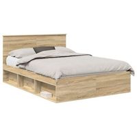 estructura de cama sonoma 140 x 200 cm madera de ingenieria