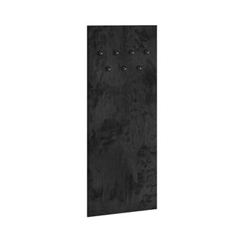 Perchero de pared con 7 ganchos madera fachada de mdf negro