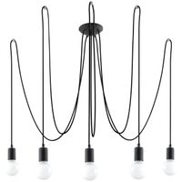 lampara asum negro 5 luces
