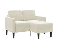 sofa de 2 plazas - sofa de salon - sofa moderno chaise longue - sofa de salon crema 125 cm