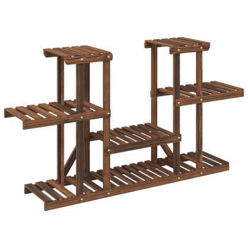 Soporte Para Flores Madera Maciza De Abeto 110x25x73 Cm Vidaxl