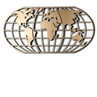 decoracion pared de metal mapamundi globo oro 60x120 cm