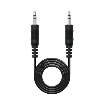 Nanocable Cable Jack 3.5mm Macho/Macho 5m Negro