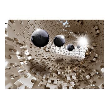 Papel Pintado 3d - Golden Jigsaw (300x210 Cm)