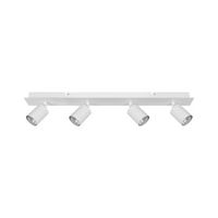 lampara de techo metal blanco 4 pantallas de luz luces ajustables diseno industrial moderno tigris