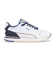 pepe jeans para hombre pms400007 zapatillas bexley south blanco 44 plano cordones casual