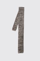corbata de punto texturizada beige