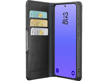 Funda móvil - CellularLine Book Agenda 2, Para Samsung Galaxy A37, Con tapa, Tarjetero, Cierre magnético, Negro