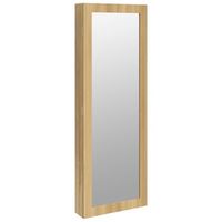 espejo con joyero de pared 375x10x106 cm vidaxl