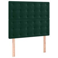 cabecero terciopelo verde oscuro 90x5x118128 cm vidaxl