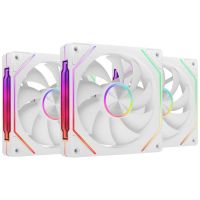 ventilador suplementario mars gaming mf-linkfinitykit2 120mm 1800rpm argb infinity mirror blanco