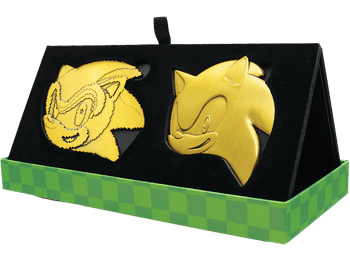 Figura - FaNaTtik Sonic the Hedgehog. 35th Anniversary Limited Edition Then & Now Medallion Set