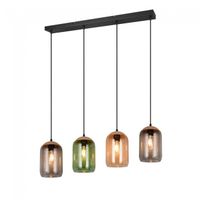 lampara colgante cork 4 luces