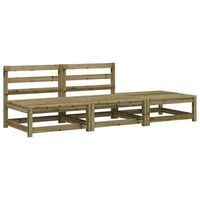 sofa de jardin  sofa de exterior sin reposabrazos con reposapies madera de pino