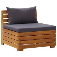 sofa de jardin de 2 plazas  sofa de exterior con cojines madera maciza de acacia