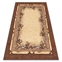 alfombra bcf morad krzy flores clasico - marron 200x300 cm