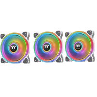 thermaltake riing quad 12 rgb radiator pack 3 ventiladores edicion premium blanco