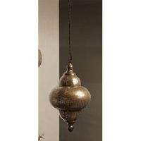 lampara techo bluma oriental cobre env y oro 36dx62 cms