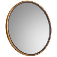 espejo de pared de metal dorado 61x25x61