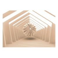 papel pintado 3d - abstract corridor 200x140 cm