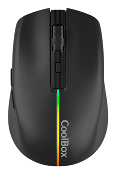 Coolbox Gaming Ratón W01 1600DPI Inalámbrico Negr