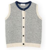 compania fantastica chaqueta de punto compania fantastica vest 10242 - whitegrey para mujer