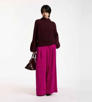 Essentiel Antwerp para mujer. KITCH Pantalón Pana Pierna Ancha Kitch rosa (38), Casual