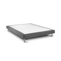 sommier rigide 15 ascot  graphite metal 180 x 135 cm