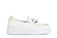 mocasines con accesorio de cadena whiteplatinum