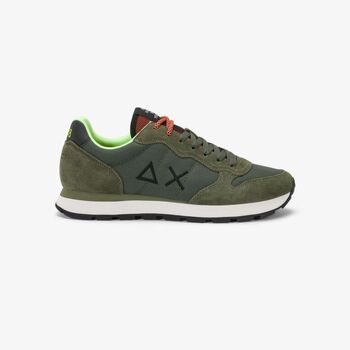 Sun68 Deportivas Moda Z46102 TOM FLUO 502-74 MILITARE SCURO para hombre