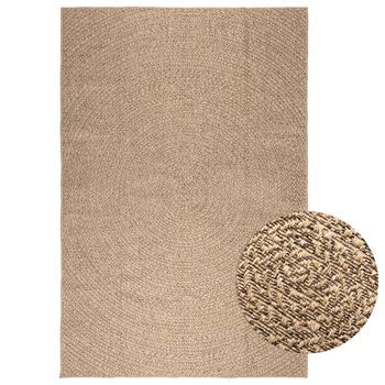 Alfombra Zizur Apariencia De Yute Interior Y Exterior 160x230 Cm Vidaxl