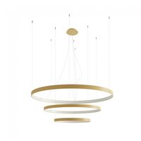 lampara colgante led rio oro 150w