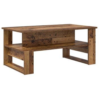 Mesa De Café Madera Vieja 90 X 50 X 40 Cm Madera De Ingeniería Vidaxl