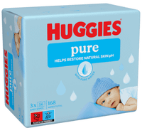 huggies pure toallitas bebe agua pura 3x56 uds