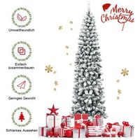 arbol de navidad artificial cubierto de nieve con 461 ramas de 225 cm
