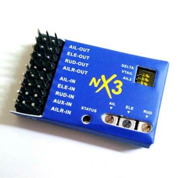 Controlador de vuelo NX3 3D con giroscopio de equilibrio para aviones de ala fija RC