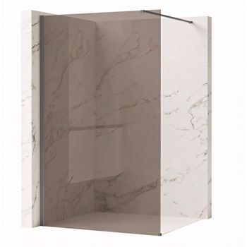 Pared De La Ducha Rea Flexi Brown Titanium 130