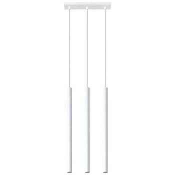 Lámpara colgante vacu blanco, 3 luces