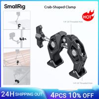 super abrazadera en forma de cangrejo smallrig con punta giratoria y orificios de expansion de 14 -20 para soportes de camara accesorios para tripode tubo redondo-5319