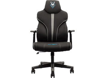 Silla gaming - Woxter Stinger Station Alien, Carga máx. 150 kg, Eje de Resistencia Acero, 5 Ruedas Nylon Antiarañazos, Titanium
