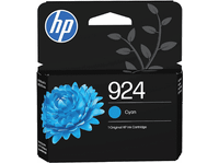 cartucho de tinta - hp original 924 4k0u3ne cian