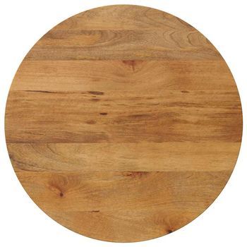 Tablero De Mesa Redondo Madera Maciza De Mango Ø 70x2,5 Cm Vidaxl