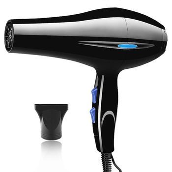 Hair Dryer With Diffuser,lightweight Travel Hairdryer For Normal & Curly Hair Includes Volume Styling Nozzle