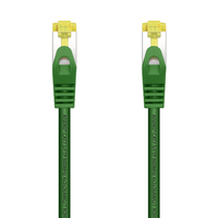 aisens cable de red latiguillo rj45 lszh cat 7 600 mhz s ftp pimf awg26 verde 0 5 m