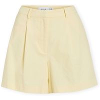vila short alara shorts - pastel yellow para mujer