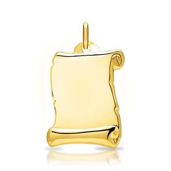 Colgante de plata 925 dorado grabable