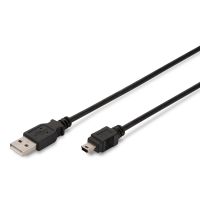 digitus cable de conexion usb tipo a-mini usb 18m conform negro
